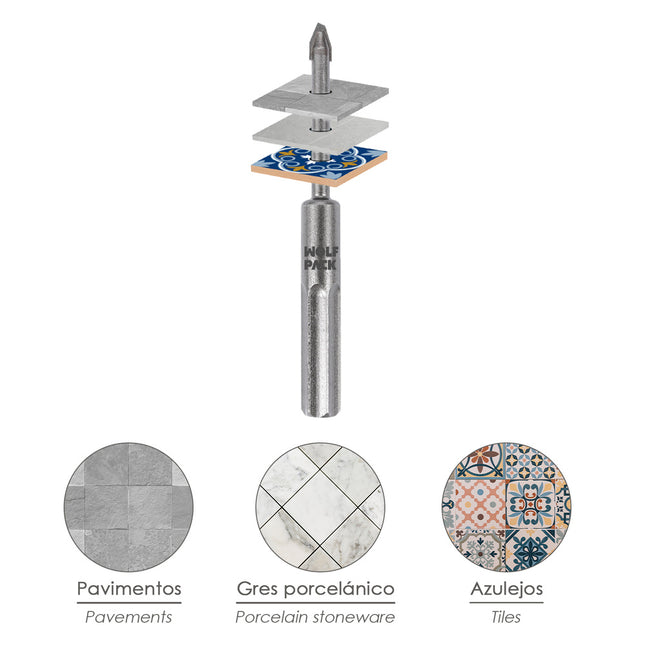Broca porcelanicos duros ø 6,0 mm