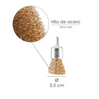 Cepillo acero latonado brocha 25 mm 1/4"