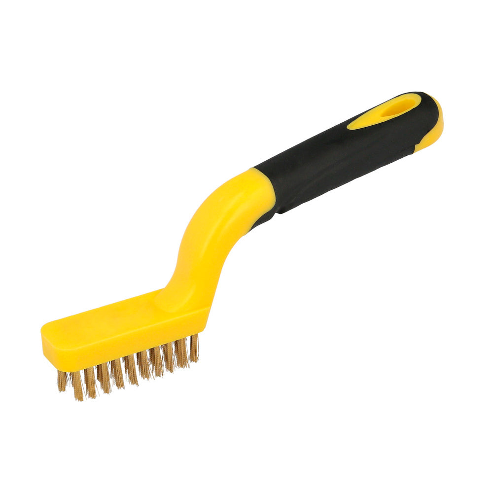 Cepillo manual acero latonado bujias | cepillo de puas | cepillo para metales | cepillo abrasivo