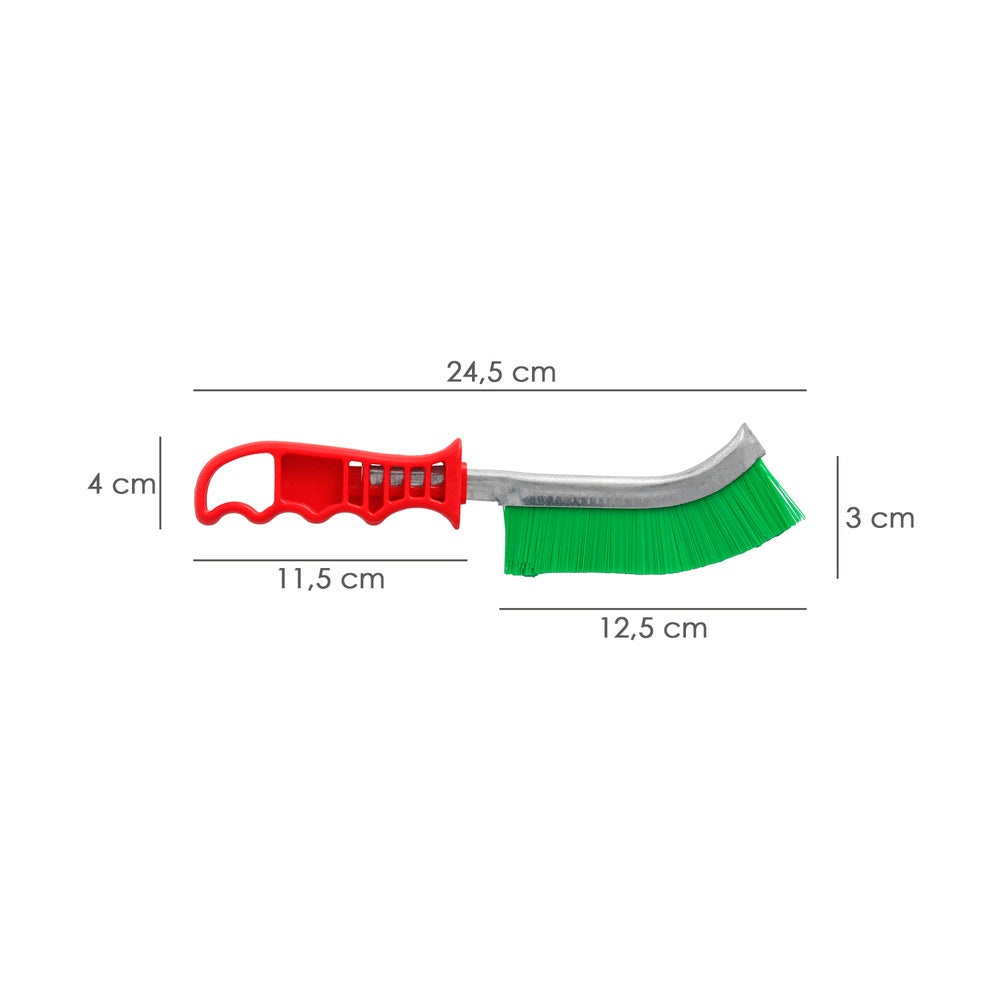 Multifunctional heavy-duty red plastic handle PVC hand brush