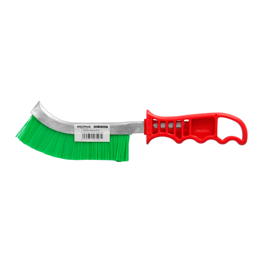 Multifunctional heavy-duty red plastic handle PVC hand brush