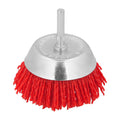 Cepillo nailon taza ø 75 m. 1/4". Cepillo de lijado nailon. Cepillo para taladro de nailon, cepillo de alambre abrasivo de nailon