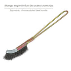 Fine steel hand brush 25 cm