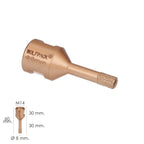 Coroa de diamante para rebarbadora ø 8 mm conexão rosca m14. Corte a seco