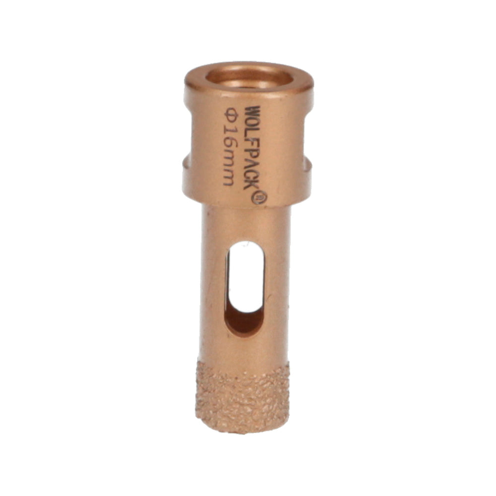 Corona diamante para amoladora ø 16 mm conexión rosca m14. Corte seco