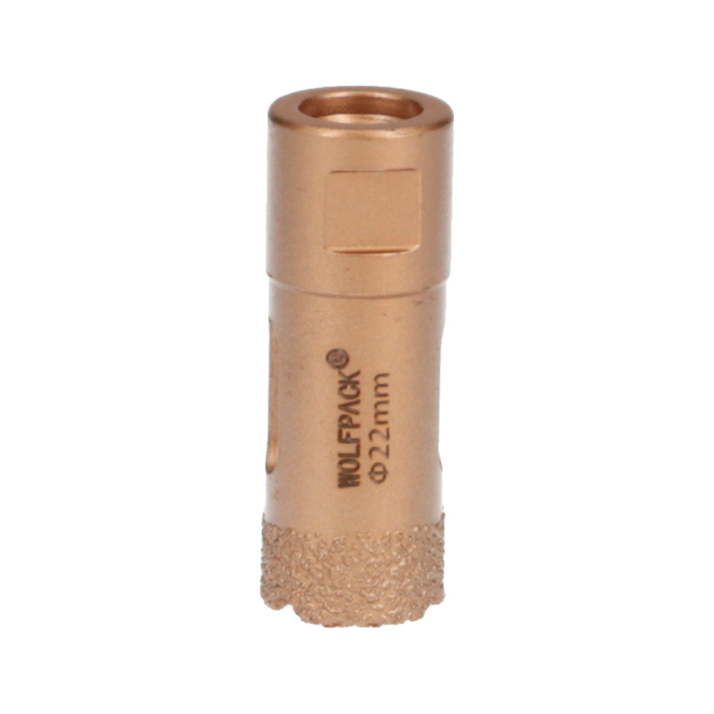 Coroa de diamante para rebarbadora ø 22 mm ligação rosca m14. Corte a seco