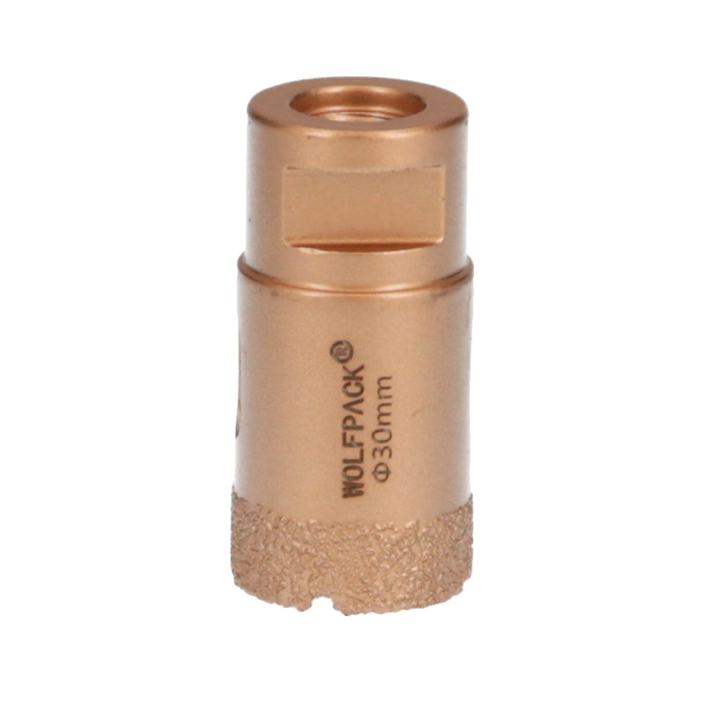 Corona diamante para amoladora ø 30 mm conexión rosca m14. Corte seco
