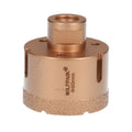 Coroa de diamante para rebarbadora ø 60 mm ligação de rosca m14. Corte a seco