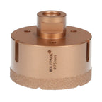 Coroa diamantada para rebarbadora ø 75 mm ligação rosca m14. Corte a seco
