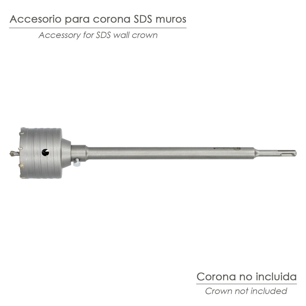 Alargadera coronas hormigón sds plus 350mm