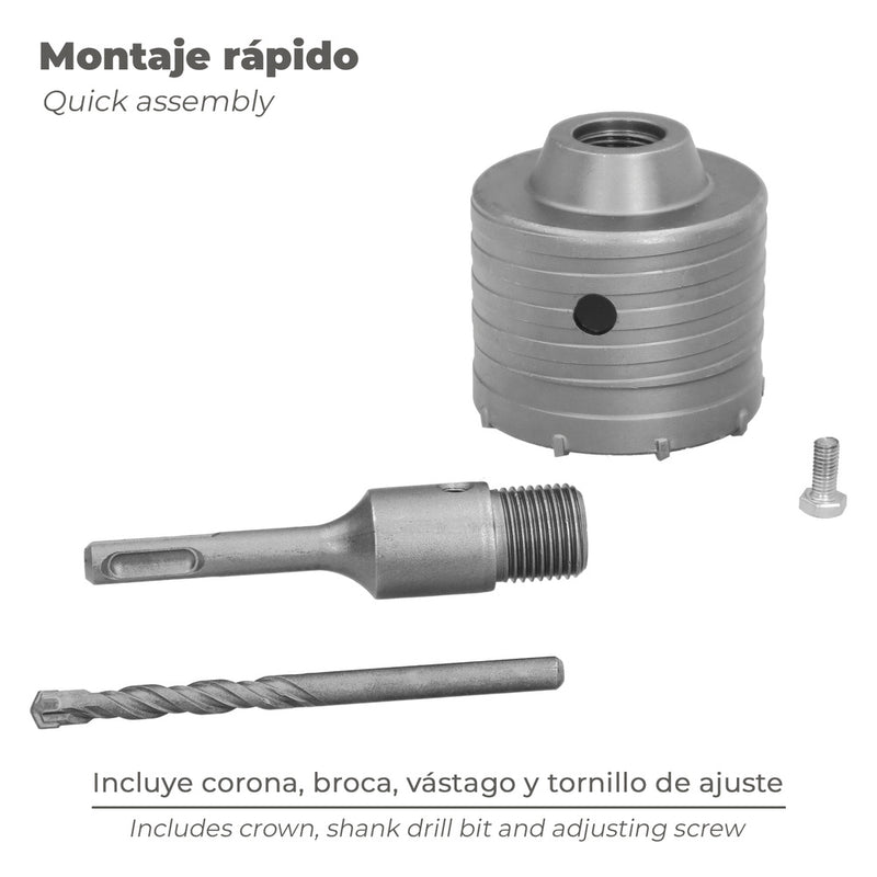 Corona SDS muros 75 mm