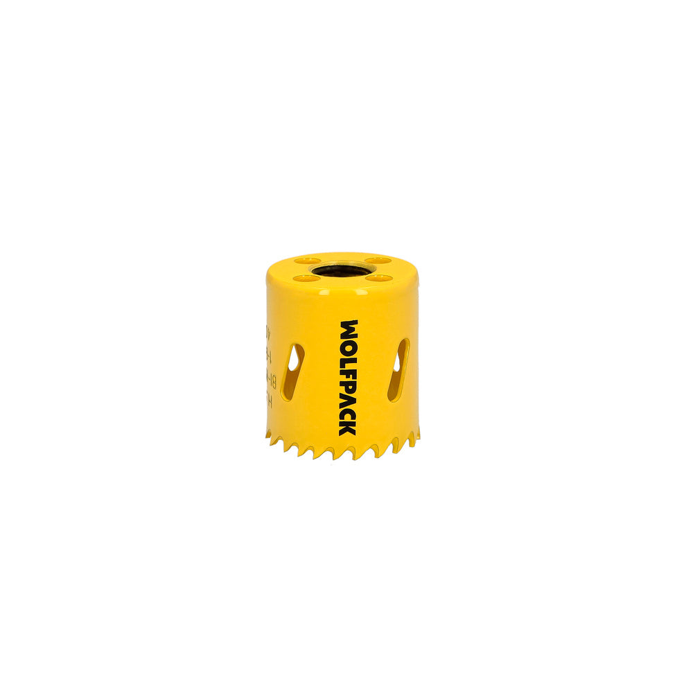 Corona sierra bimetal ø 41 mm templado termico, base reforzada. Corona madera, broca agujeros madera, acero, hierro, plásticos