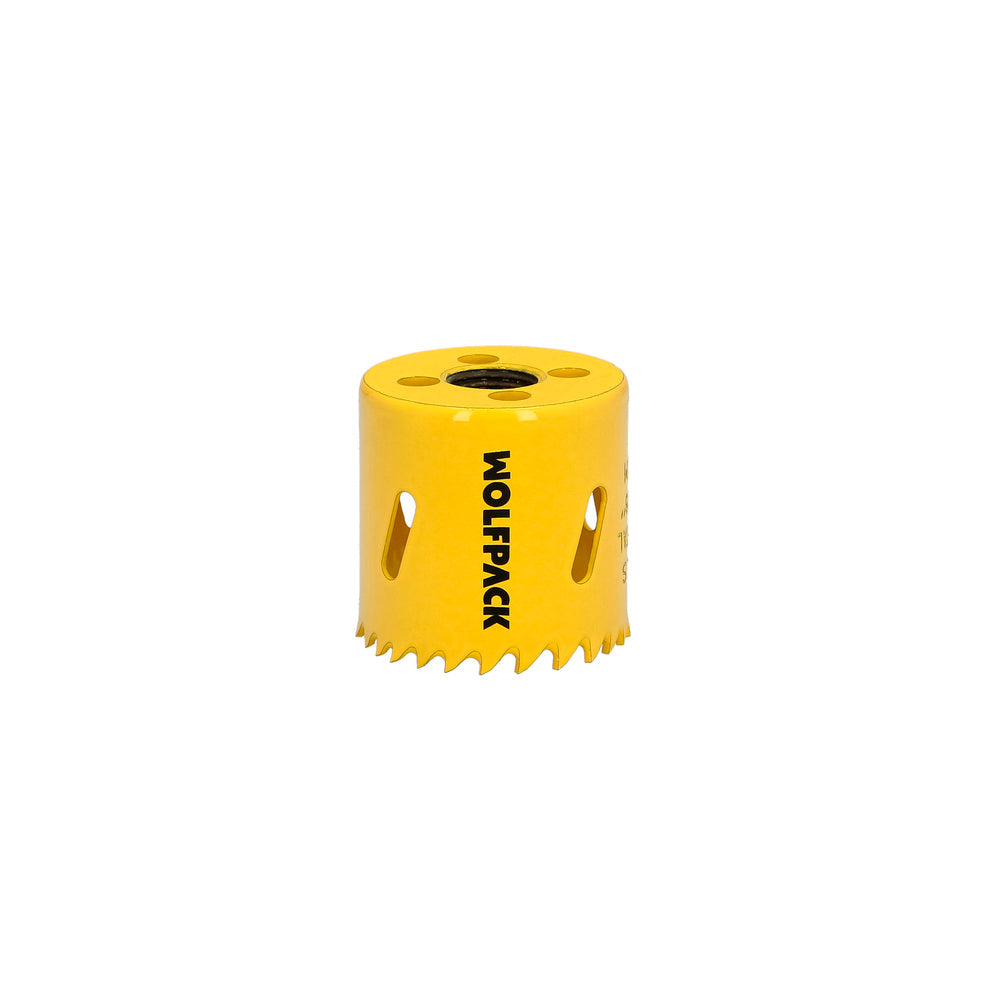 Corona sierra bimetal ø 48 mm templado termico, base reforzada. Corona madera, broca agujeros madera, acero, hierro, plásticos