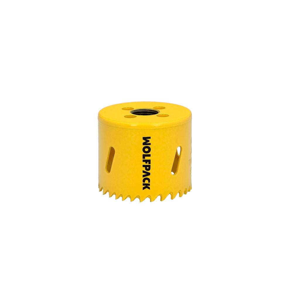Corona sierra bimetal ø 54 mm templado termico, base reforzada. Corona madera, broca agujeros madera, acero, hierro, plásticos