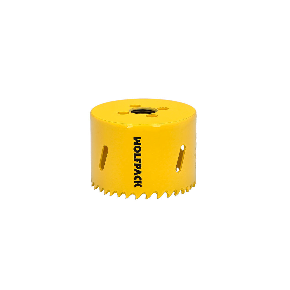 Corona sierra bimetal ø 60 mm templado termico, base reforzada. Corona madera, broca agujeros madera, acero, hierro, plásticos