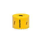 Corona sierra bimetal ø 65 mm templado termico, base reforzada. Corona madera, broca agujeros madera, acero, hierro, plásticos