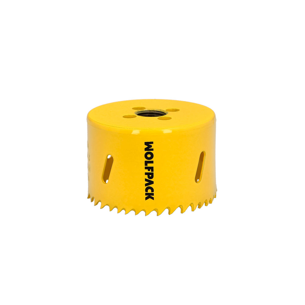 Corona sierra bimetal ø 67 mm templado termico, base reforzada. Corona madera, broca agujeros madera, acero, hierro, plásticos
