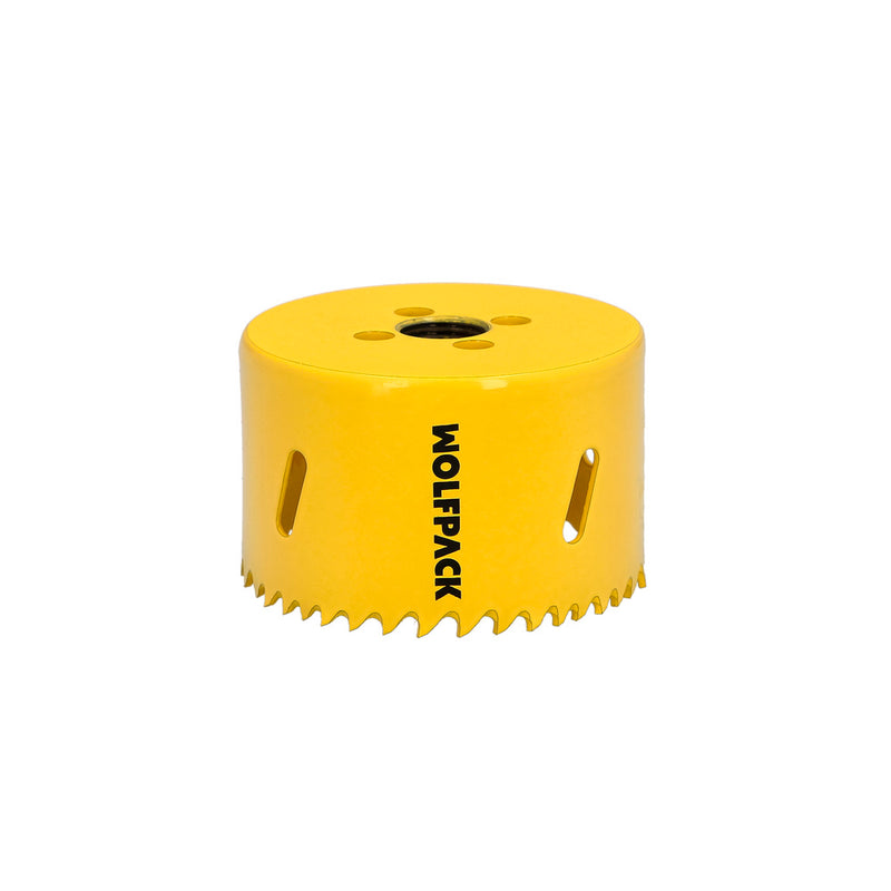 Corona sierra bimetal ø 70 mm. templado térmico, base reforzada. corona madera, broca agujeros madera, acero, hierro, plásticos