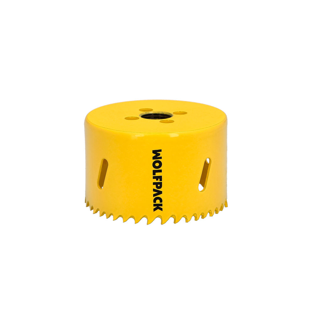 Corona sierra bimetal ø 70 mm templado termico, base reforzada. Corona madera, broca agujeros madera, acero, hierro, plásticos
