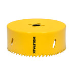 Corona sierra bimetal ø 111 mm templado termico, base reforzada. Corona madera, broca agujeros madera, acero, hierro, plásticos