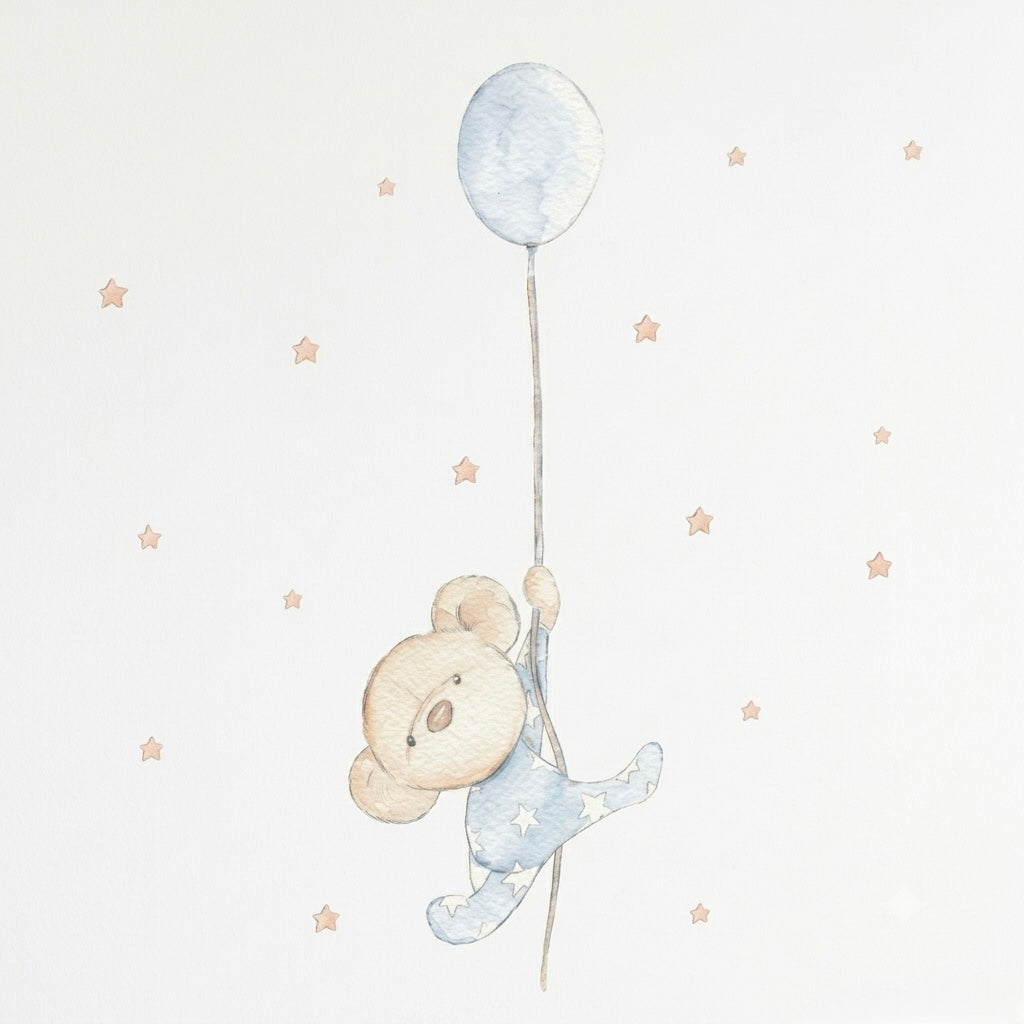 Vinilo decorativo infantil Balloon Boy | Pintado a mano