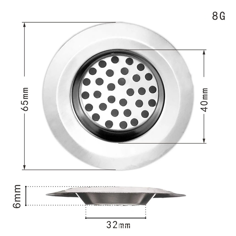 Filtro de acero inoxidable para fregadero de cocina | Antiatascos y resistente al óxidoFiltros y taponesHome & Garden > Kitchen & Dining > Kitchen Tools & Utensils > Colanders & Strainers > Colanders