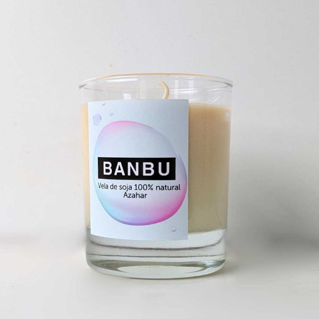 Vela de soja aroma Azahar natural y sostenible para relajación