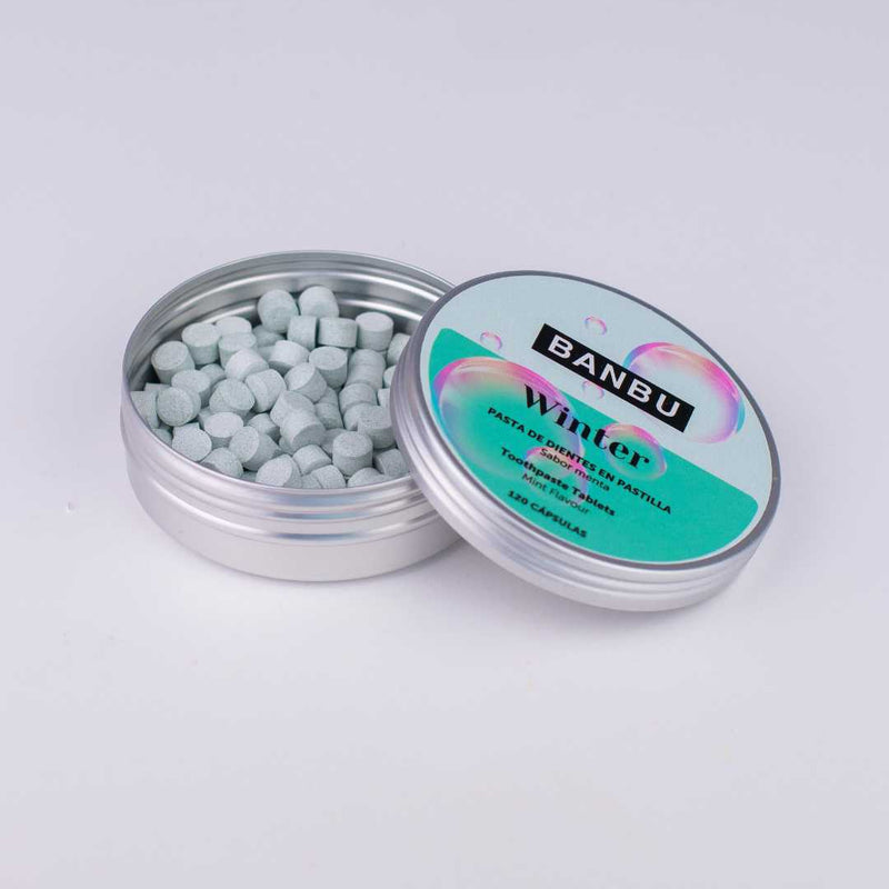 Dentífrico en pastilla anticaries antiplaca antiinflamatorio