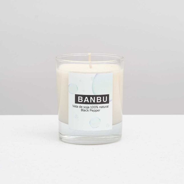 Vela de soja natural aroma pimienta negra para ambientar
