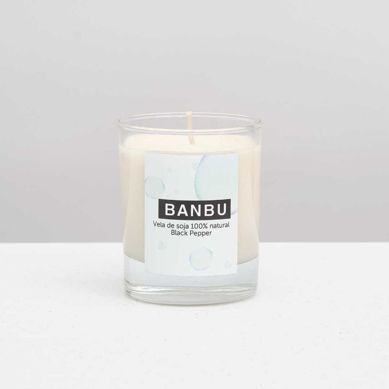 Vela de soja natural aroma pimienta negra para ambientar