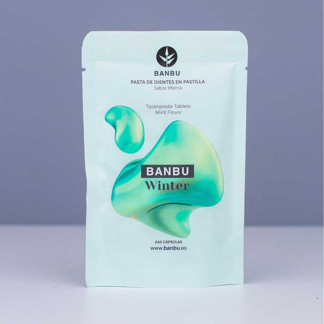 Pasta de dientes en pastilla anticaries y antiinflamatorio