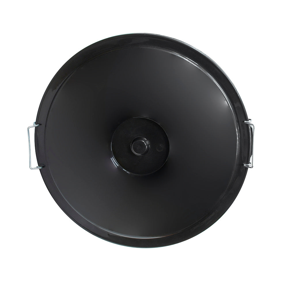 Community plastic trash can with lid, 50 liters