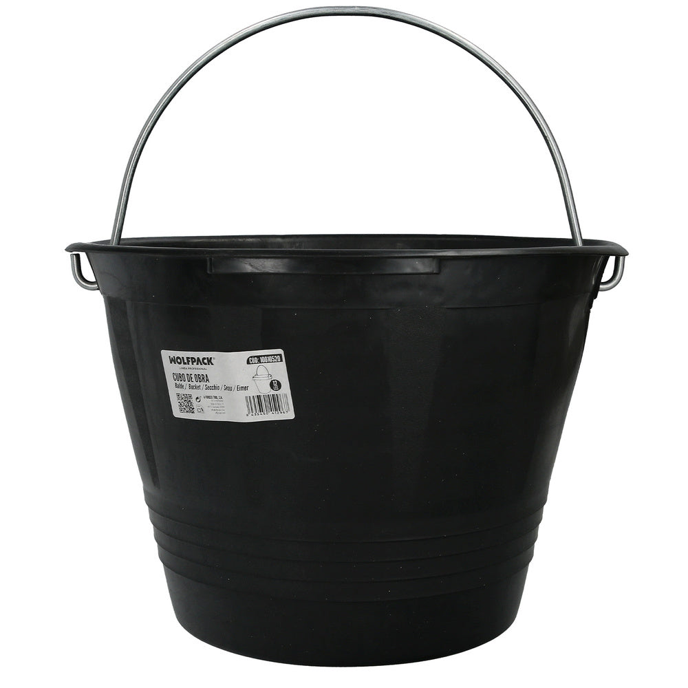 Cubo obra italiano plástico wolfpack 12 l
