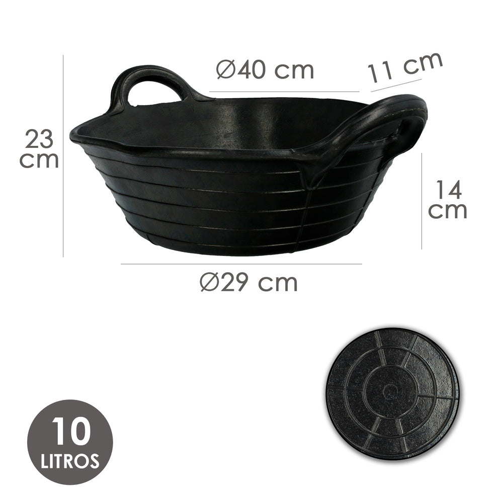 Espuerta goma wolfpack   12 l.