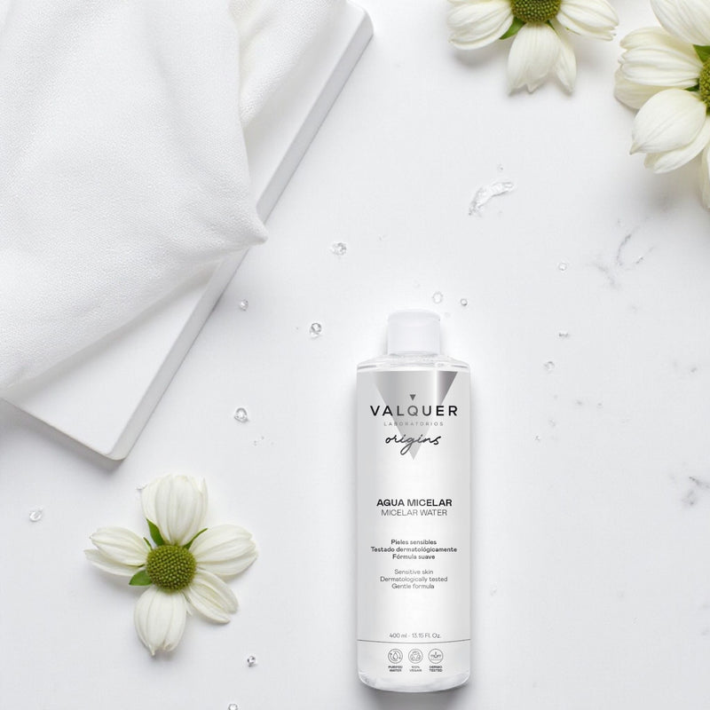 Agua micelar para piel sensible limpia 400 ml | sin perfume