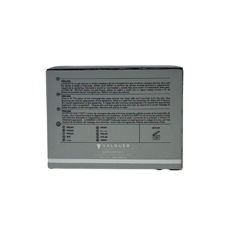 Peeling facial gel exfoliante suave con microgránulos