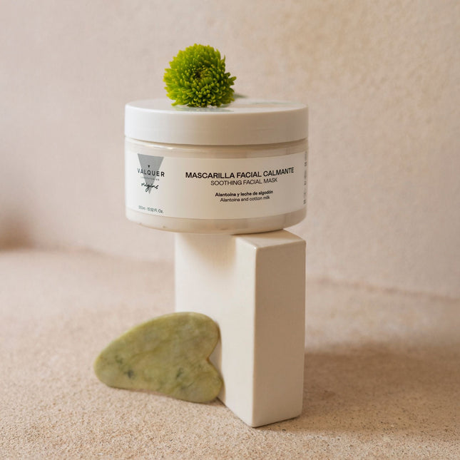 Mascarilla facial calmante hidratante para piel sensible