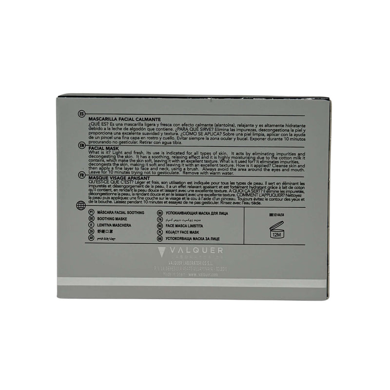 Mascarilla facial calmante hidratante para piel sensible
