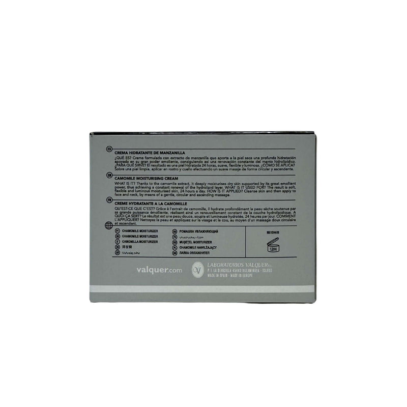 Crema facial de manzanilla hidratante para piel seca