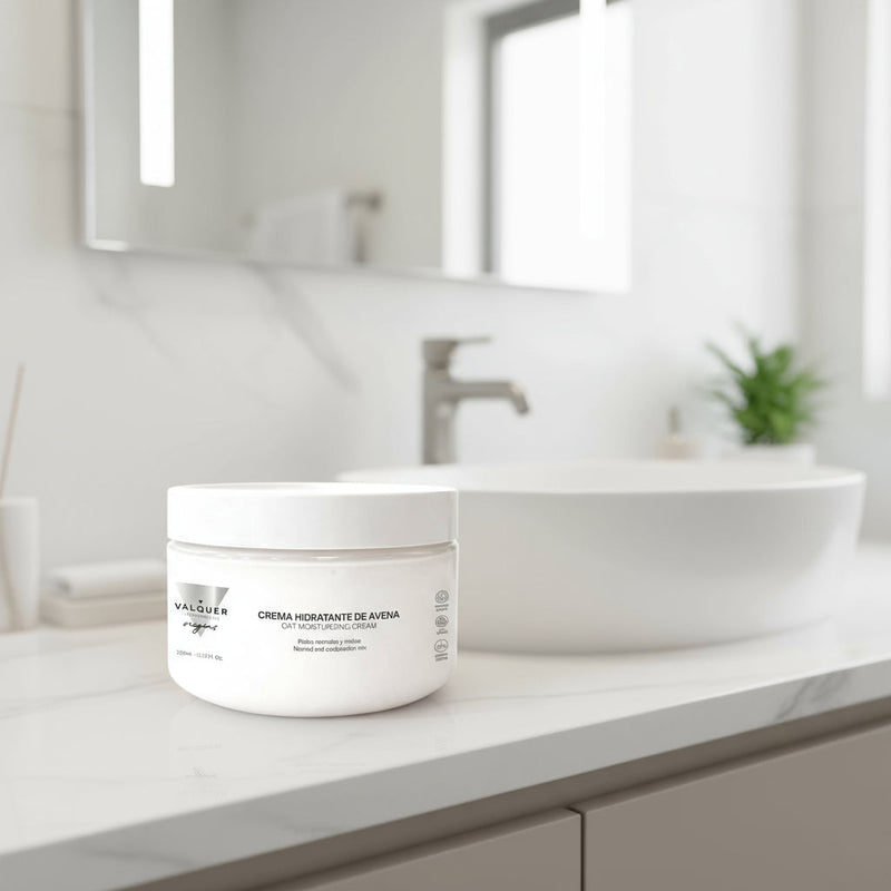 Crema facial hidratante de avena | piel normal y mixta