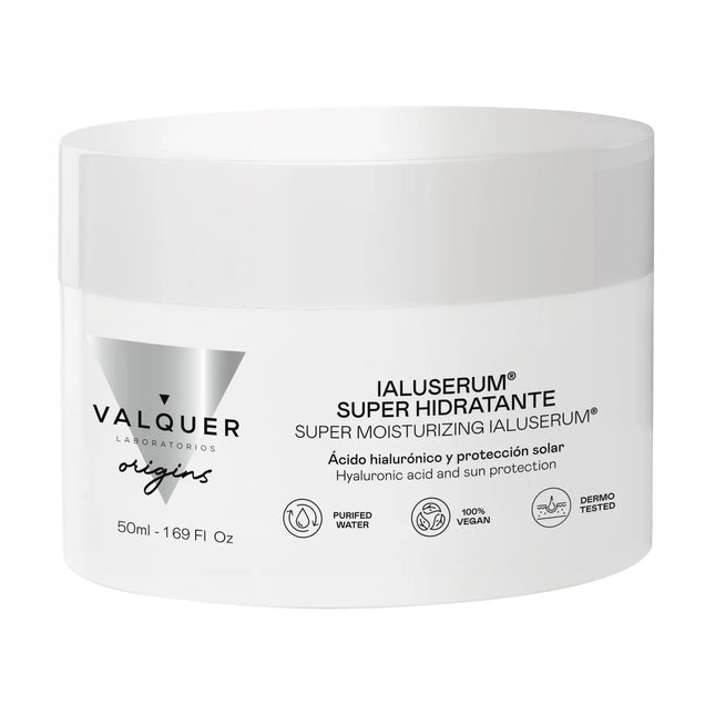 Crema facial hidratante con ácido hialurónico SPF uso diario