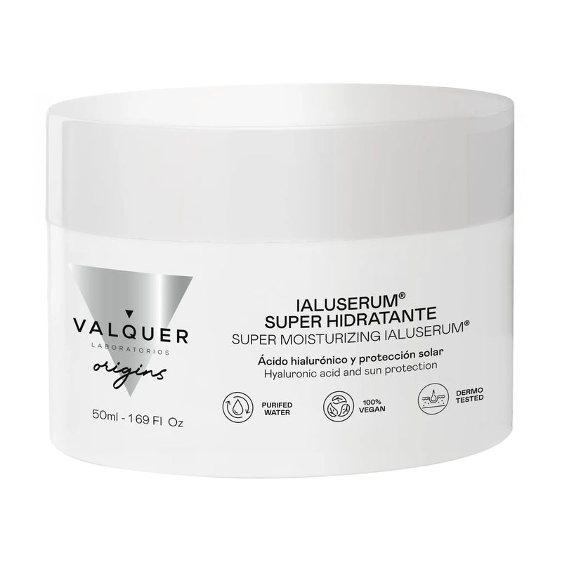 Crema facial hidratante con ácido hialurónico SPF uso diario