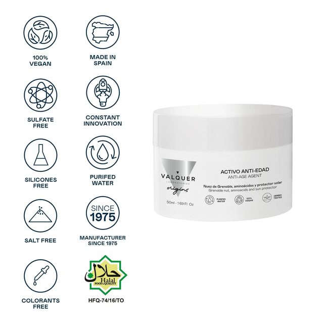Crema facial antiedad con nuez de Grenoble protección solar