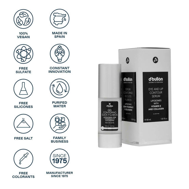Sérum contorno de ojos y labios antiarrugas antioxidante