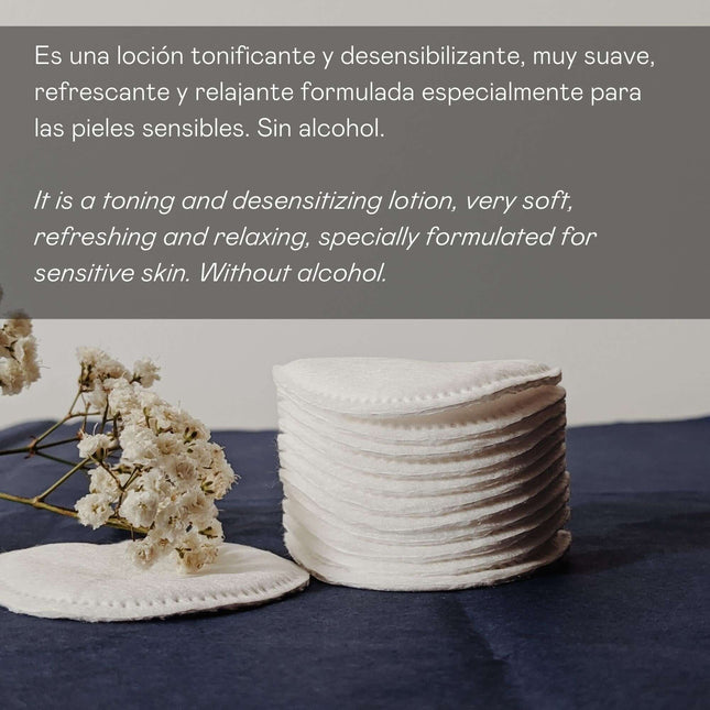 Loción desensibilizante tonificante para piel sensible
