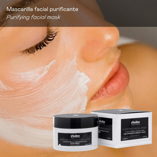 Mascarilla purificante para piel grasa | control de grasa