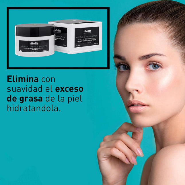 Mascarilla purificante para piel grasa | control de grasa