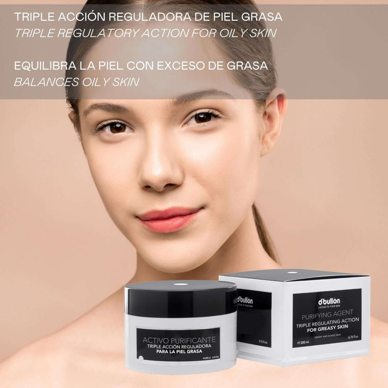 Activo facial purificante para piel grasa | uso diario