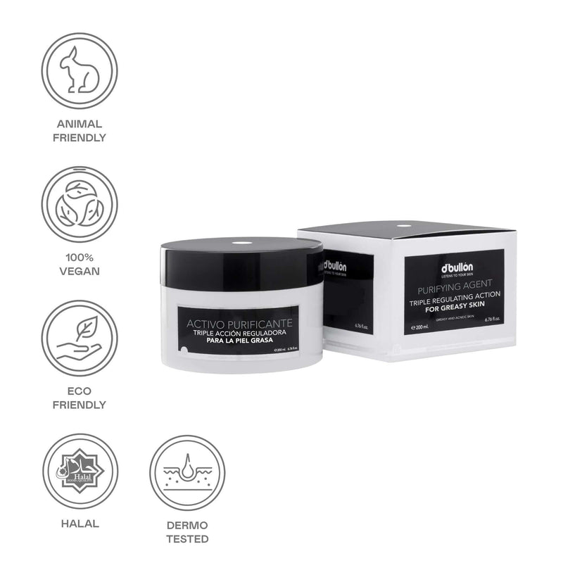 Activo facial purificante para piel grasa | uso diario