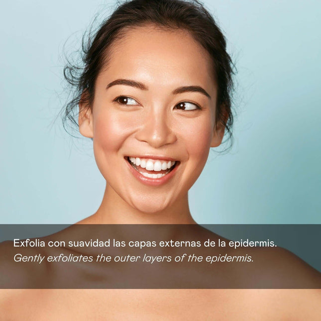 Crema facial exfoliante con AHA de origen natural suave